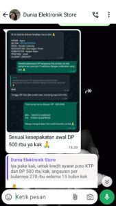 Ini Bukti Permintaan Uang DP.Hingga Sekarang Barang tak ada kita minta nomor Resi Pengiriman barang Tidak ada